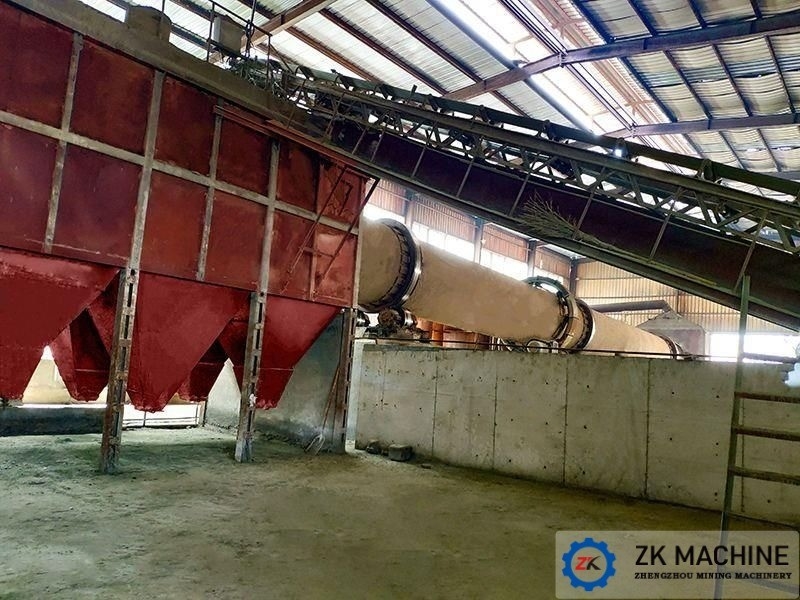Forno rotativo industrial para calcinação de rejeitos de zinco Forno rotativo modelo 3.5x70m Sistema de controle PLC