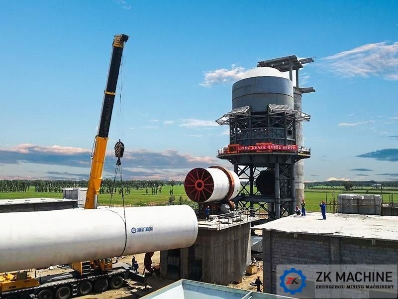 Equipamento de linha de produção de cal ativa de novo projeto 600 T/D com pré-aquecedor