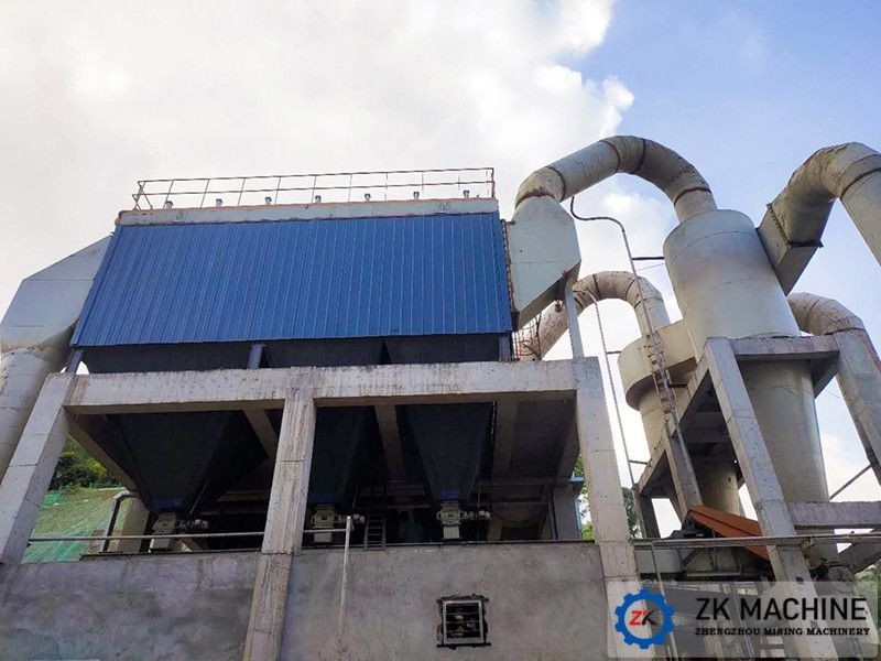 Máquina de filtragem de sacos a jato de pulso em linha industrial para fábrica de cimento