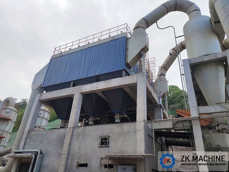 Máquina de filtragem de sacos a jato de pulso em linha industrial para fábrica de cimento