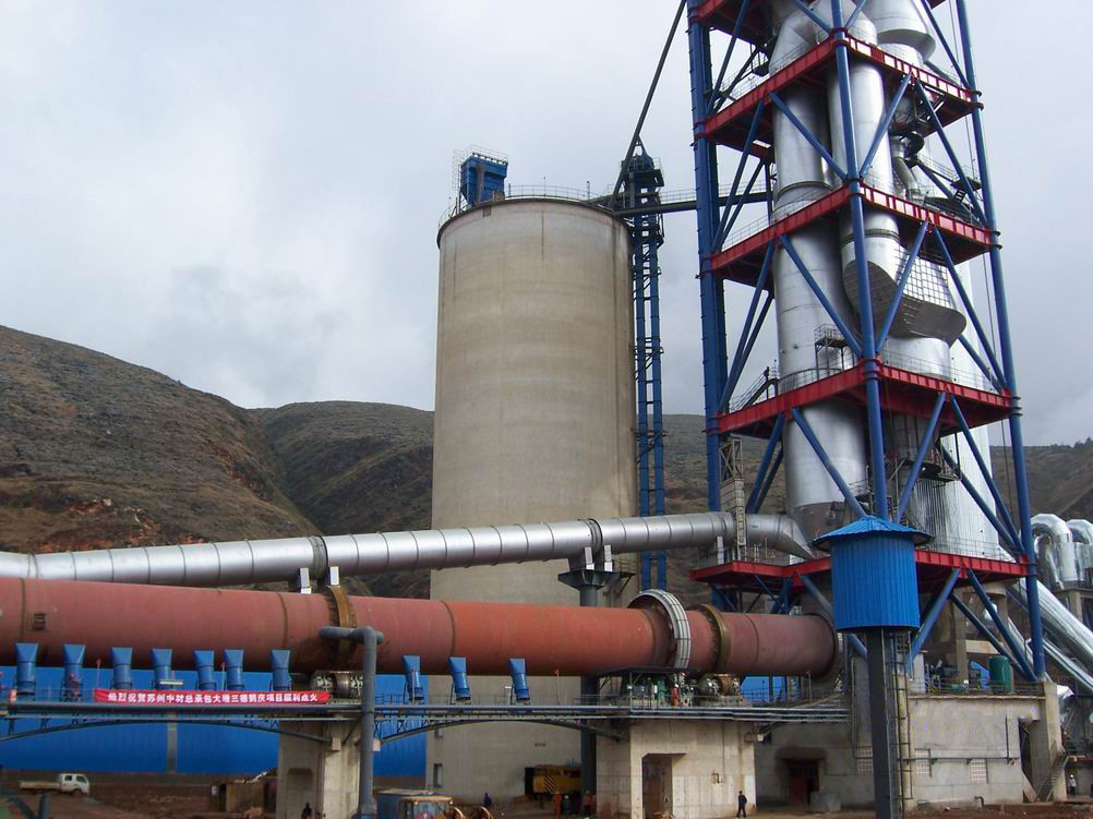 Tipo seco linha de produção do cimento, máquina 50 T/D da fábrica do cimento - 1500 T/D