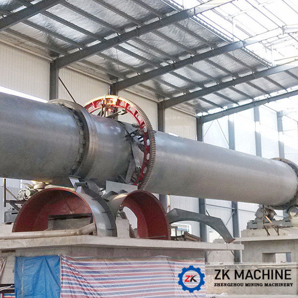 Secador de tambor industrial rotativo de grande capacidade para calcário com motor de 7,5-160kw