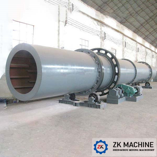 Secador de tambor industrial rotativo de grande capacidade para calcário com motor de 7,5-160kw