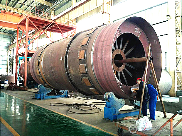 Granulador giratório de Φ3*11m para a planta do adubo de NPK em Brasil