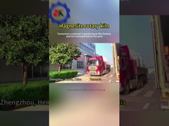 Entrega de fornos rotativos de magnesita