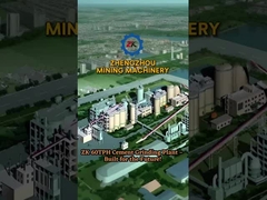 Linha de produção de cimento de alta produtividade, fábrica de moagem de cimento fácil de operar